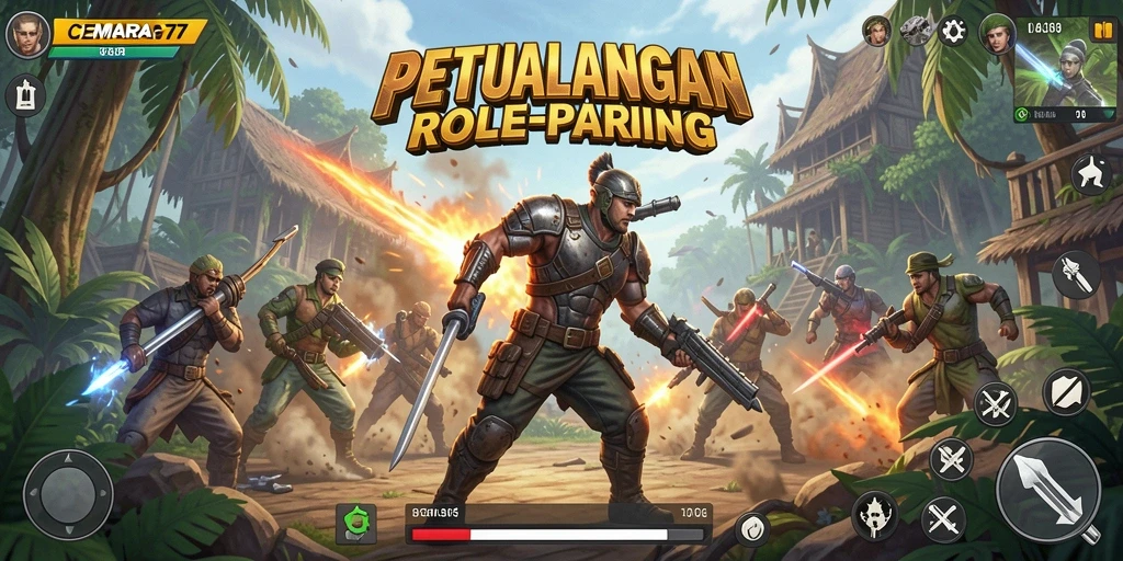 Menampilkan pertarungan seru dan karakter kuat dalam CEMARA77.