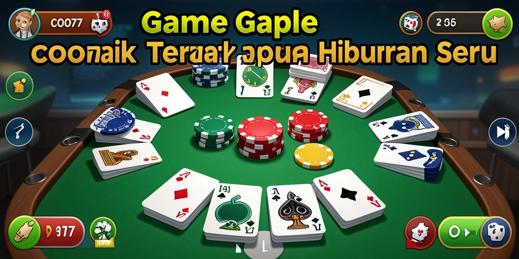 Screenshot gameplay COO77 menampilkan keseruan permainan Gaple.