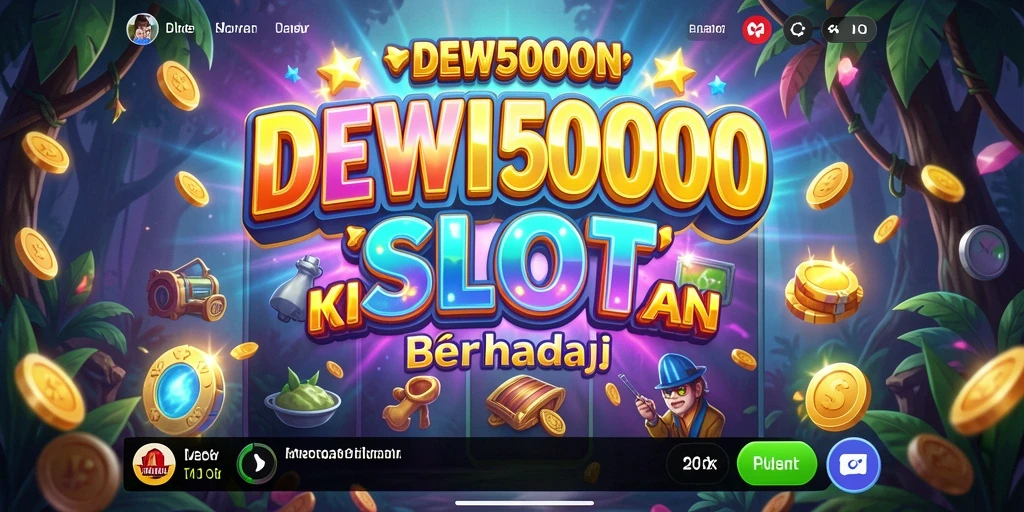 Screenshot DEWI5000 menampilkan gameplay slot yang menarik.