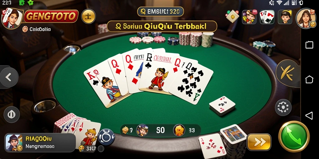 Screenshot gameplay QiuQiu yang menggugah semangat.