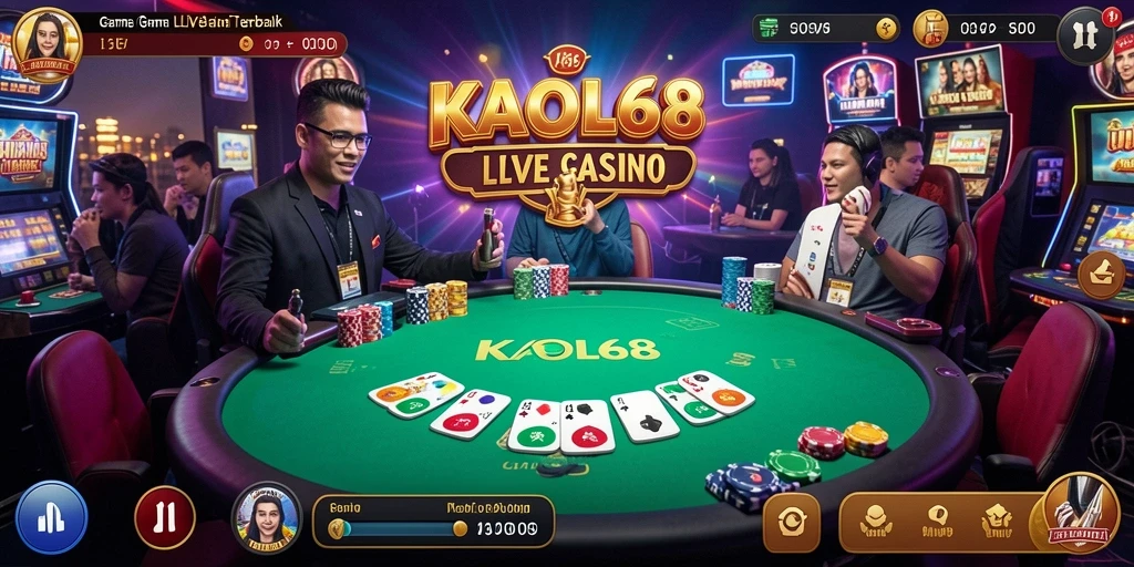 Tampilan menarik gameplay Live Casino di KAOL68.