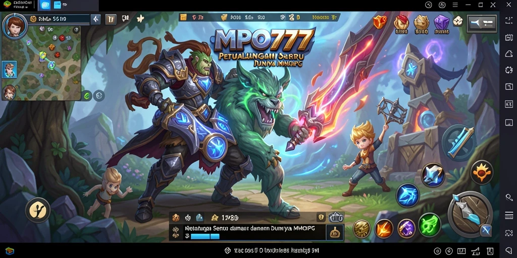 Screenshot MPO777 menampilkan aksi seru dalam dunia MMORPG.