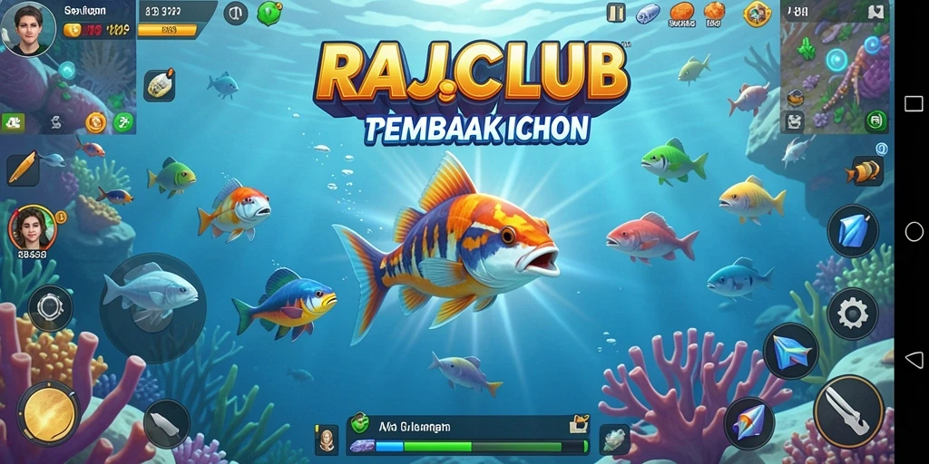 Tangkapan ikan besar dalam gameplay RAJACLUB yang mengasyikkan.