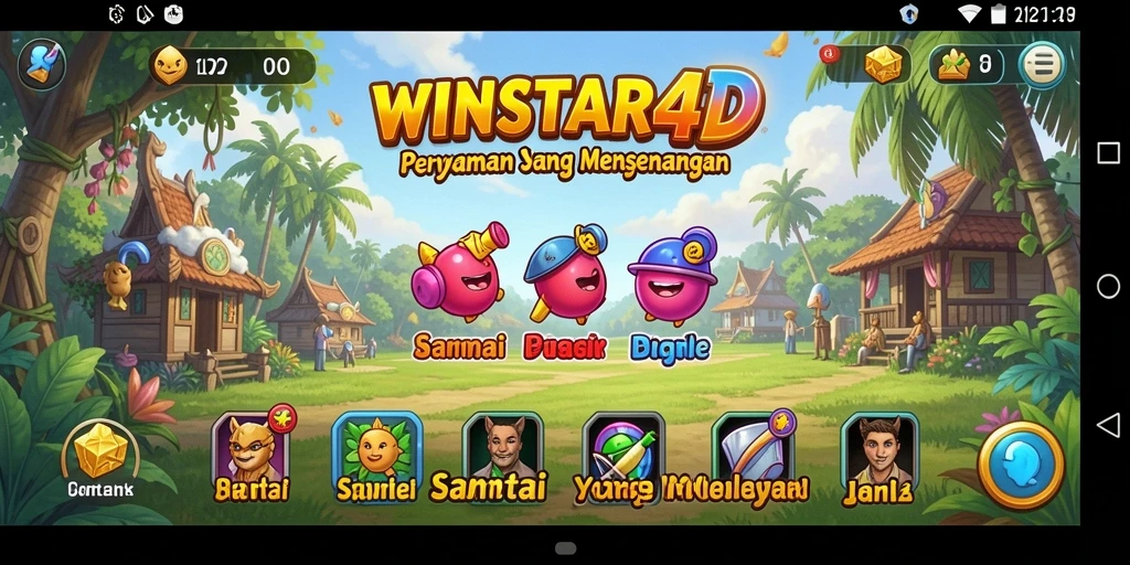 Tampilan gameplay menyenangkan dari WINSTAR4D yang seru.